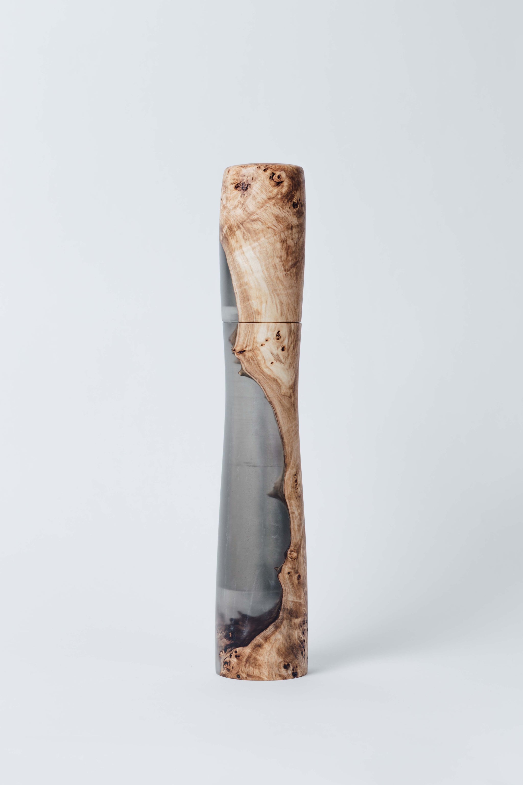 Wood Burl & Epoxy Pepper Grinder | Jak. Natural Designs